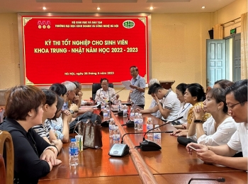 Trường Đại học KD&CN tổ chức kỳ thi tốt nghiệp cho sinh viên khoa Trung - Nhật năm học 2022-2023