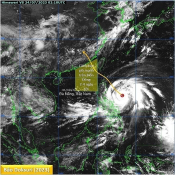 Bão Doksuri có khả năng mạnh lên thành siêu bão và đi vào biển Đông