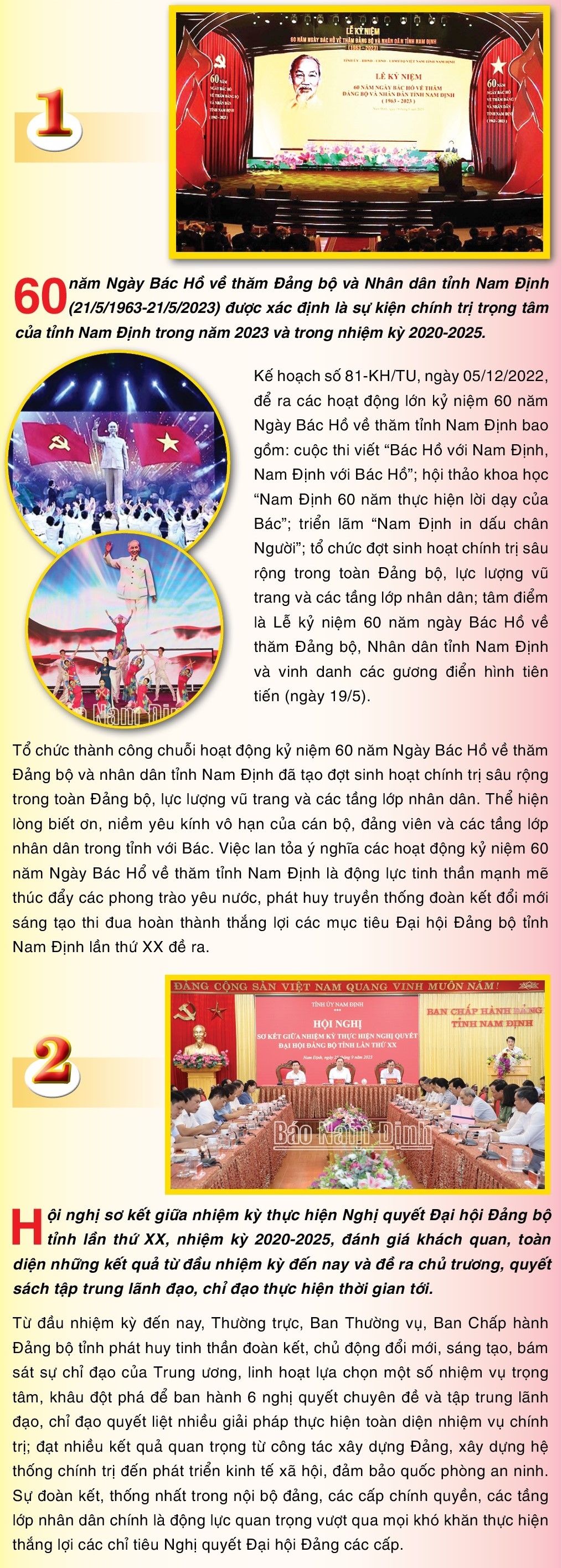 10 sự kiện tiêu biểu tỉnh Nam Định năm 2023 qua báo chí