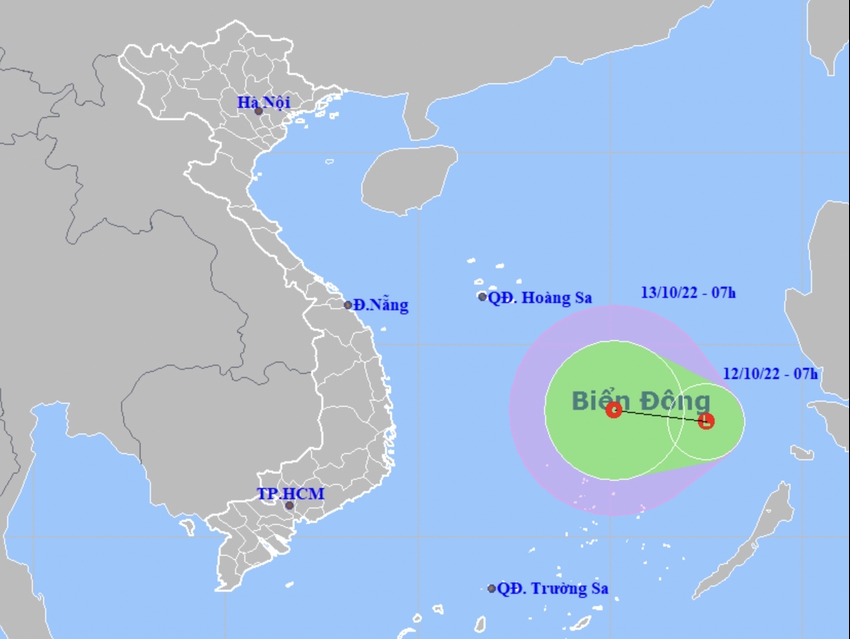 Dự báo áp thấp trên biển Đông mạnh lên thành áp thấp nhiệt đới, Trung Bộ và Tây Nguyên mưa lớn