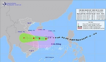 Bão Noru di chuyển nhanh, ảnh hưởng trực tiếp đến các tỉnh miền Trung, Bắc Tây Nguyên từ tối 27/9