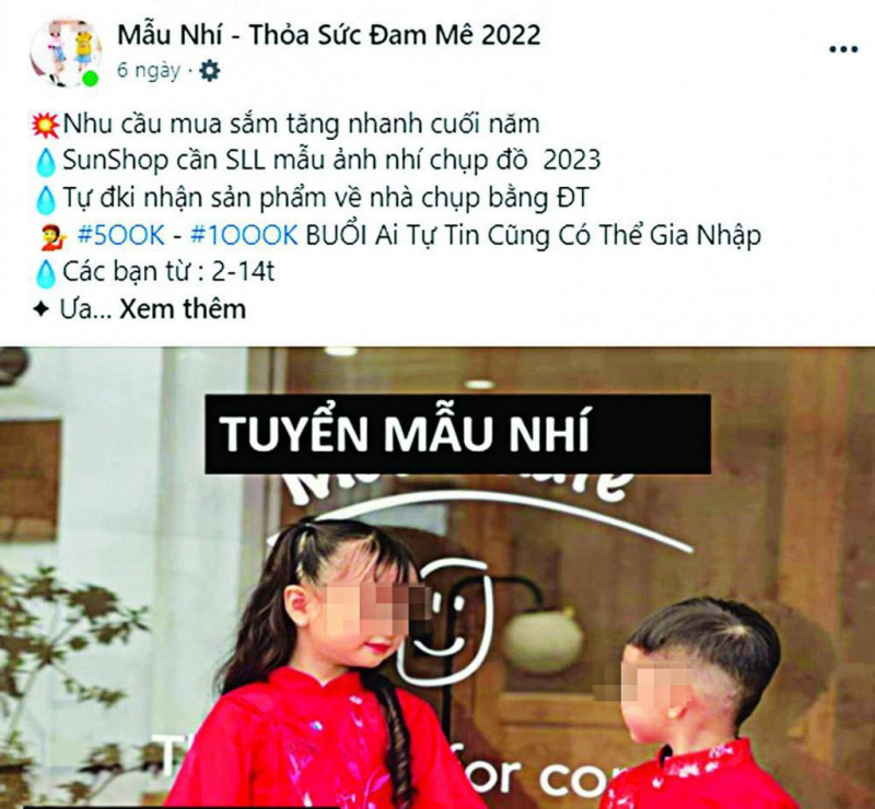 Công an TP Hồ Chí Minh cảnh báo lừa đảo xung quanh việc “Mẫu ảnh thời trang bé yêu” -1