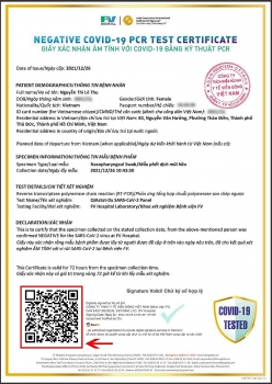 Bệnh viện FV xác nhận thông tin “Giấy xác nhận dương tính với Covid-19 bằng kỹ thuyệt PCR” là giả mạo