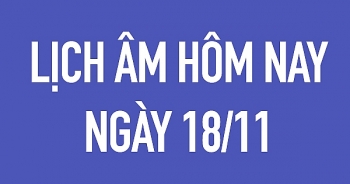 Lịch âm hôm nay, lịch âm 18/11, giờ hoàng đạo, giờ tốt 18/11, hôm nay ngày hoàng đạo