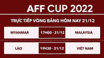 Link xem trực tiếp AFF Cup hôm nay 21/12