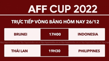 Link xem trực tiếp AFF Cup hôm nay 26/12