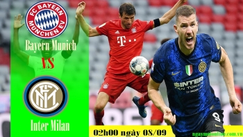 Xem trực tiếp Inter vs Bayern 02h00 ngày 08/09, vòng bảng cup C1 trên kênh nào?