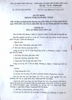 Nhiều bất thường từ Quyết định kháng nghị giám đốc thẩm