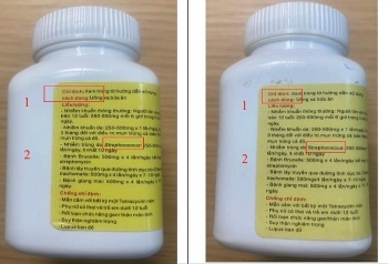 Phát hiện lô thuốc viên nén Tetracyclin 250mg giả